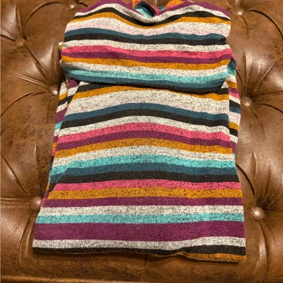 Lane Bryant Vibrant Striped Cowl Neck Sweater - Picture 3 of 4